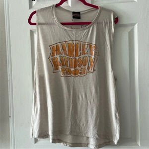 Harley Davidson tank/muscle tee WOMENS oversized 2XL
